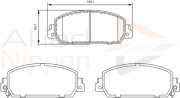 ADB32281 Sada brzdových destiček, kotoučová brzda ANL Braking COMLINE