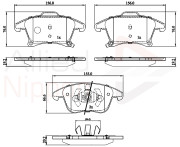 ADB32286 Sada brzdových destiček, kotoučová brzda ANL Braking COMLINE