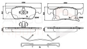 ADB32306 Sada brzdových destiček, kotoučová brzda ANL Braking COMLINE