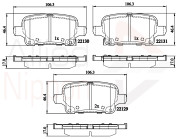 ADB32307 Sada brzdových destiček, kotoučová brzda ANL Braking COMLINE