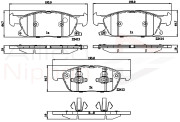 ADB32310 Sada brzdových destiček, kotoučová brzda ANL Braking COMLINE