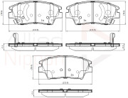 ADB32322 Sada brzdových destiček, kotoučová brzda ANL Braking COMLINE