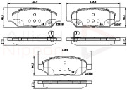 ADB32326 Sada brzdových destiček, kotoučová brzda ANL Braking COMLINE