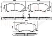 ADB32337 Sada brzdových destiček, kotoučová brzda ANL Braking COMLINE