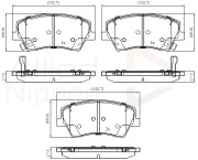 ADB32343 Sada brzdových destiček, kotoučová brzda ANL Braking COMLINE