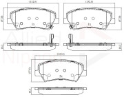 ADB32379 Sada brzdových destiček, kotoučová brzda ANL Braking COMLINE