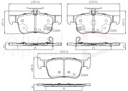 ADB32407 Sada brzdových destiček, kotoučová brzda ANL Braking COMLINE