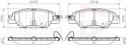 ADB32416 Sada brzdových destiček, kotoučová brzda ANL Braking COMLINE