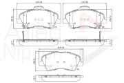 ADB32419 Sada brzdových destiček, kotoučová brzda ANL Braking COMLINE