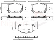 ADB32436 Sada brzdových destiček, kotoučová brzda ANL Braking COMLINE