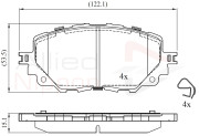 ADB32447 Sada brzdových destiček, kotoučová brzda ANL Braking COMLINE