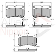 ADB3245 Sada brzdových destiček, kotoučová brzda ANL Braking COMLINE