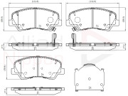 ADB32493 Sada brzdových destiček, kotoučová brzda ANL Braking COMLINE