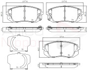 ADB32529 Sada brzdových destiček, kotoučová brzda ANL Braking COMLINE
