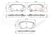 ADB32757 Sada brzdových destiček, kotoučová brzda ANL Braking COMLINE