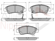 ADB3556 Sada brzdových destiček, kotoučová brzda ANL Braking COMLINE