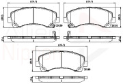 ADB36006 Sada brzdových destiček, kotoučová brzda ANL Braking COMLINE