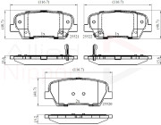 ADB36009 Sada brzdových destiček, kotoučová brzda ANL Braking COMLINE