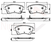 ADB36047 Sada brzdových destiček, kotoučová brzda ANL Braking COMLINE