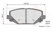 ADB36102 Sada brzdových destiček, kotoučová brzda ANL Braking COMLINE