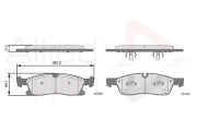 ADB36133 Sada brzdových destiček, kotoučová brzda ANL Braking COMLINE