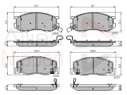 ADB3745 Sada brzdových destiček, kotoučová brzda ANL Braking COMLINE