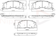 ADB3746 Sada brzdových destiček, kotoučová brzda ANL Braking COMLINE