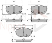 ADB3805 Sada brzdových destiček, kotoučová brzda ANL Braking COMLINE
