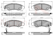 ADB3814 Sada brzdových destiček, kotoučová brzda ANL Braking COMLINE