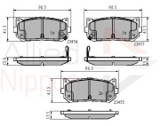 ADB3906 Sada brzdových destiček, kotoučová brzda ANL Braking COMLINE