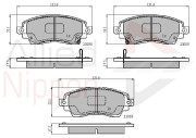 ADB3908 Sada brzdových destiček, kotoučová brzda ANL Braking COMLINE