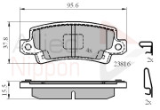 ADB3942 Sada brzdových destiček, kotoučová brzda ANL Braking COMLINE