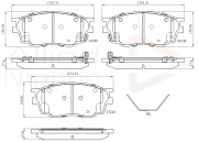 ADB3948 Sada brzdových destiček, kotoučová brzda ANL Braking COMLINE