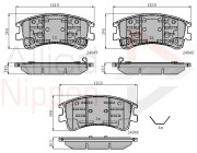 ADB3950 Sada brzdových destiček, kotoučová brzda ANL Braking COMLINE