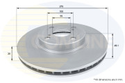 ADC01114V Brzdový kotouč COMLINE