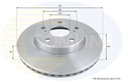 ADC01140V Brzdový kotouč COMLINE