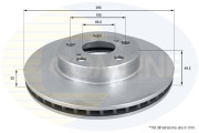 ADC01154V Brzdový kotouč COMLINE