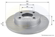 ADC0227 Brzdový kotouč COMLINE