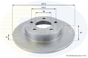 ADC0261 Brzdový kotouč COMLINE