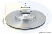 ADC0281V Brzdový kotouč COMLINE