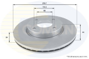 ADC0284V Brzdový kotouč COMLINE