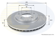 ADC0381V Brzdový kotouč COMLINE
