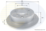 ADC0382 Brzdový kotouč COMLINE