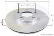 ADC0442V Brzdový kotouč COMLINE