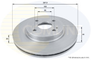 ADC0457V Brzdový kotouč COMLINE