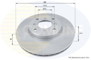 ADC0533V Brzdový kotouč COMLINE