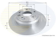 ADC0551 Brzdový kotouč COMLINE