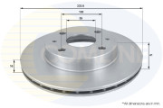 ADC0612V Brzdový kotouč COMLINE