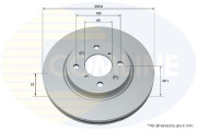 ADC0931V Brzdový kotouč COMLINE