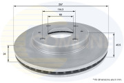 ADC1035V Brzdový kotouč COMLINE